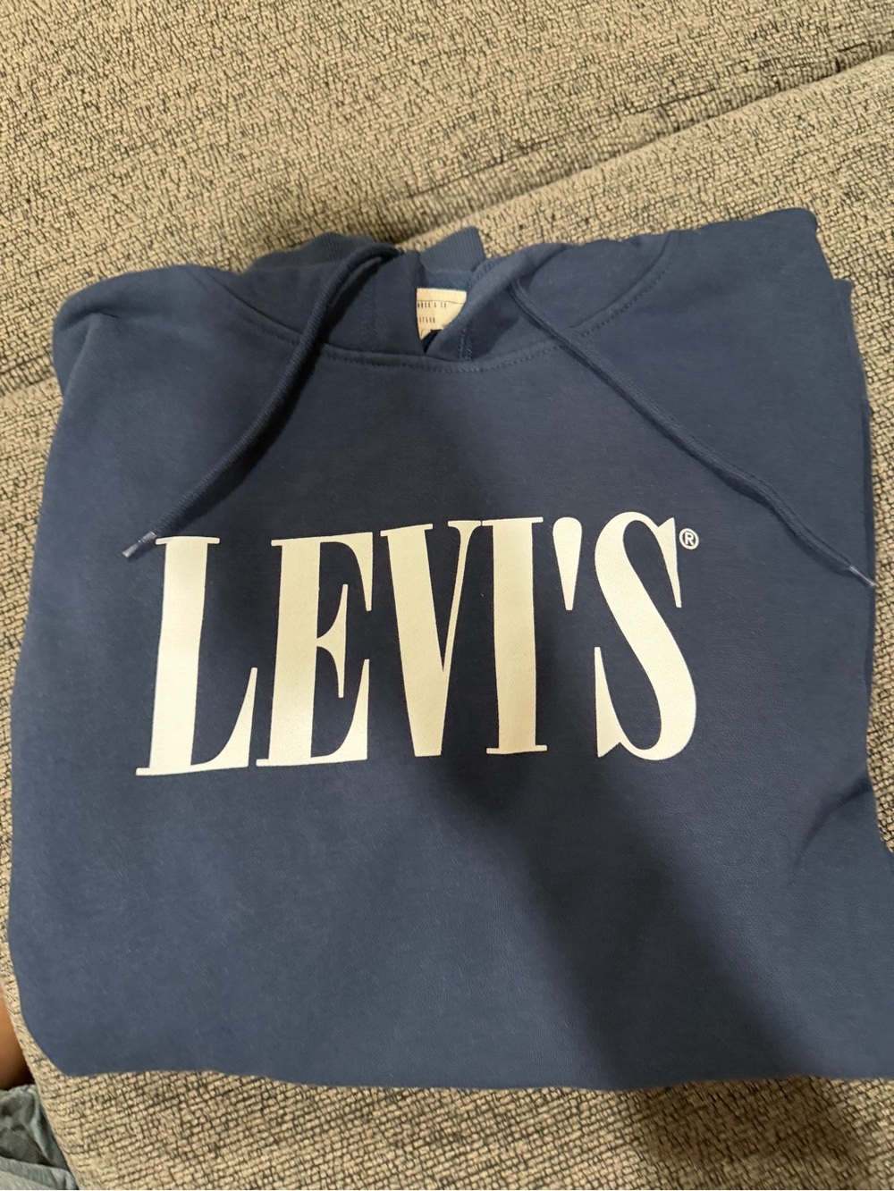Levi's Dark Blue Sweatshirt with Red Logo Tag